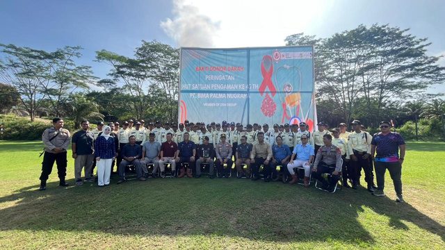 HUT Sekuriti ke-45, PT Bima Palma Nugraha Perkuat Kepedulian Lewat Donor Darah